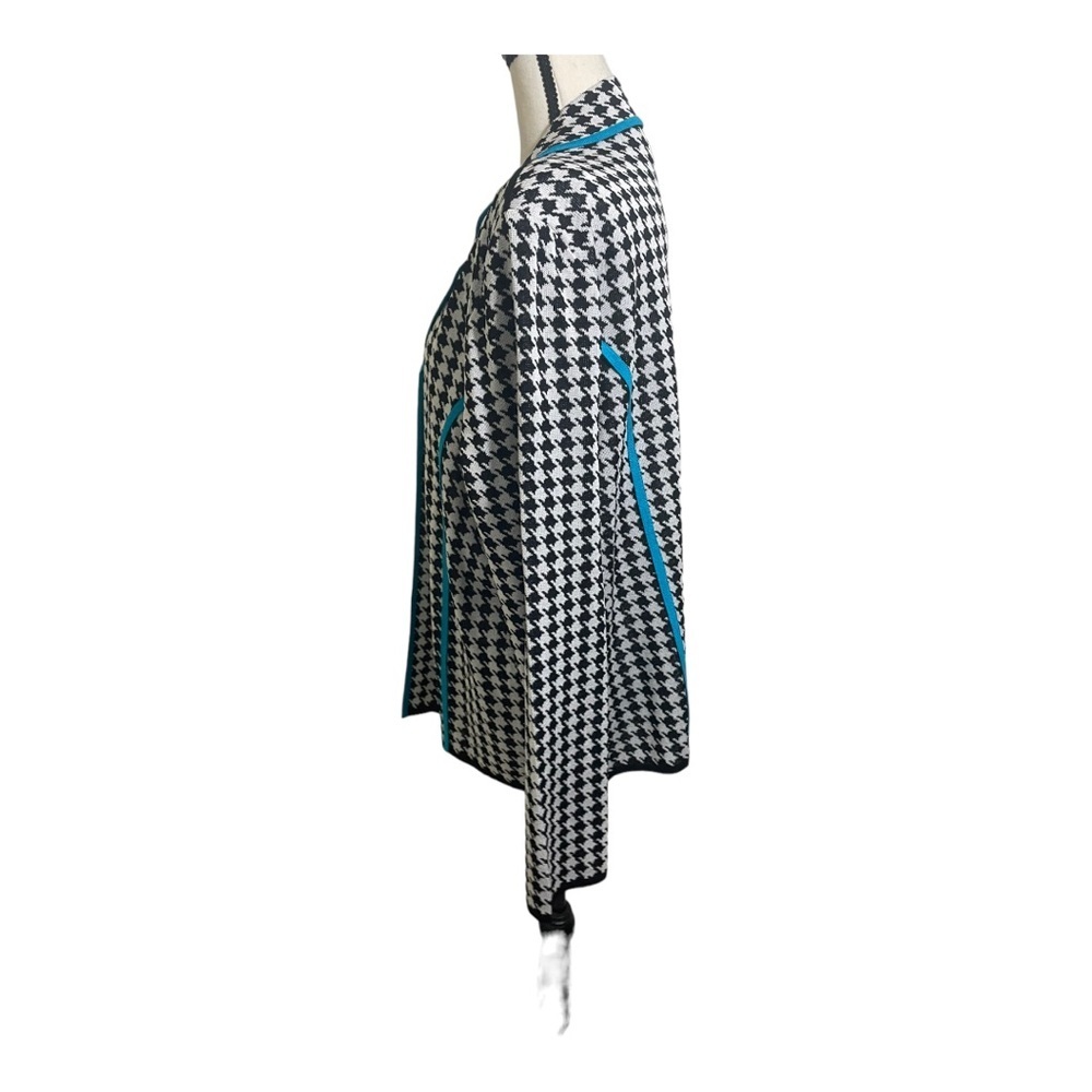 Ming Wang Open Front Gingham Pattern Jacket. Heri… - image 7